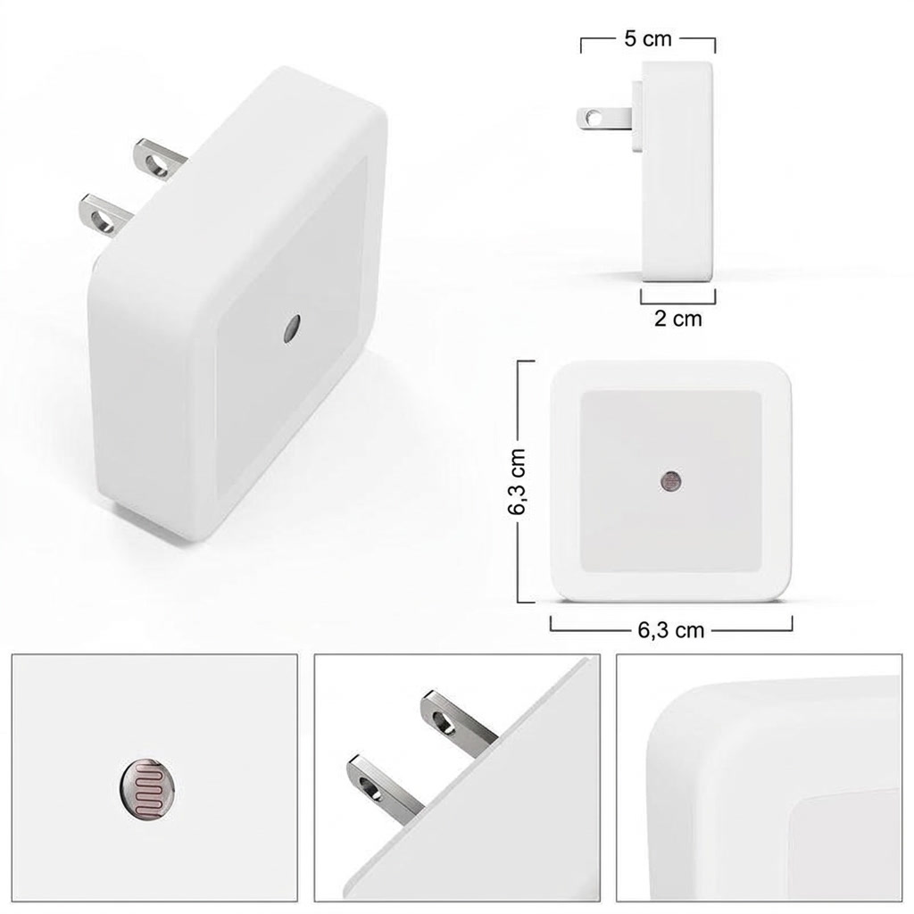 Noctia™ — LED noční světlo do zásuvky (6 ks)